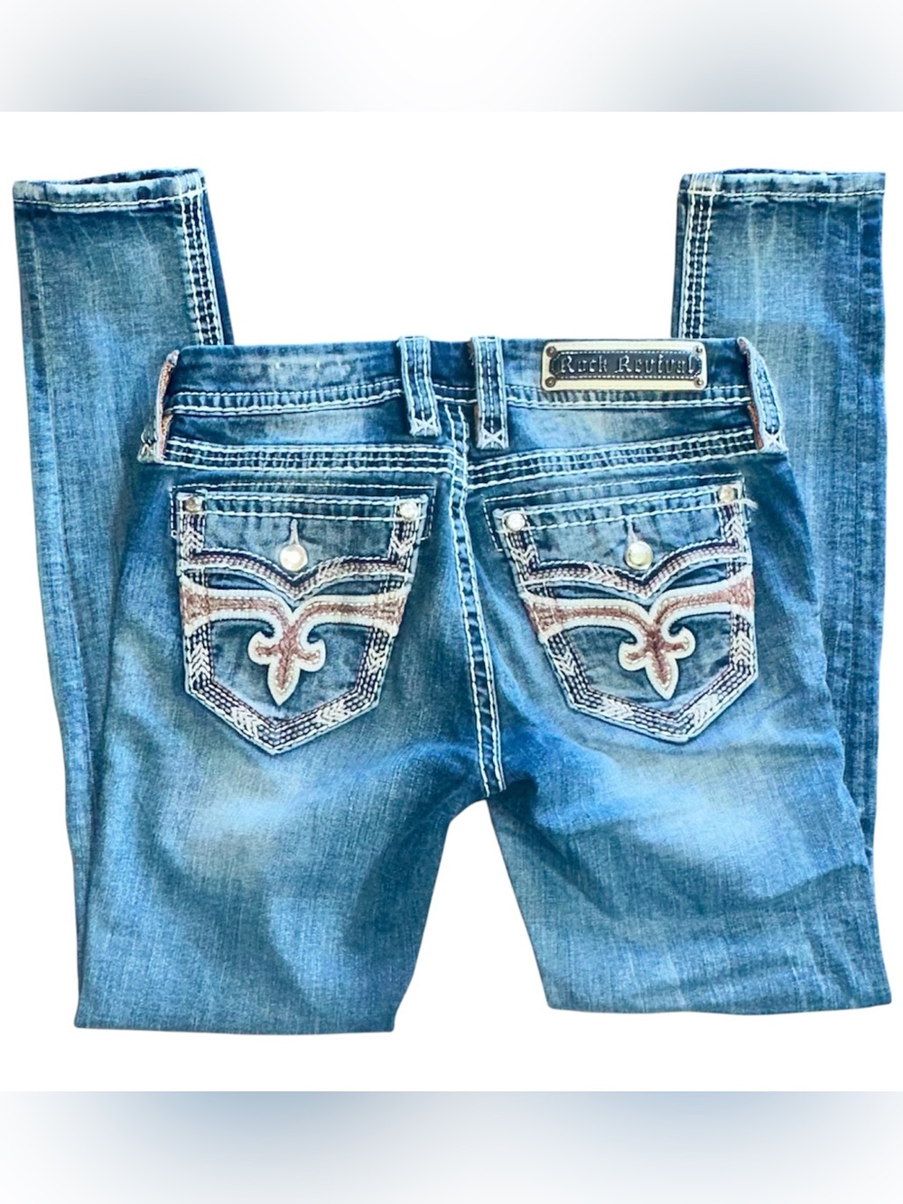 Rock Revival Mcbling Dianeya Ankle Skinny Jeans!